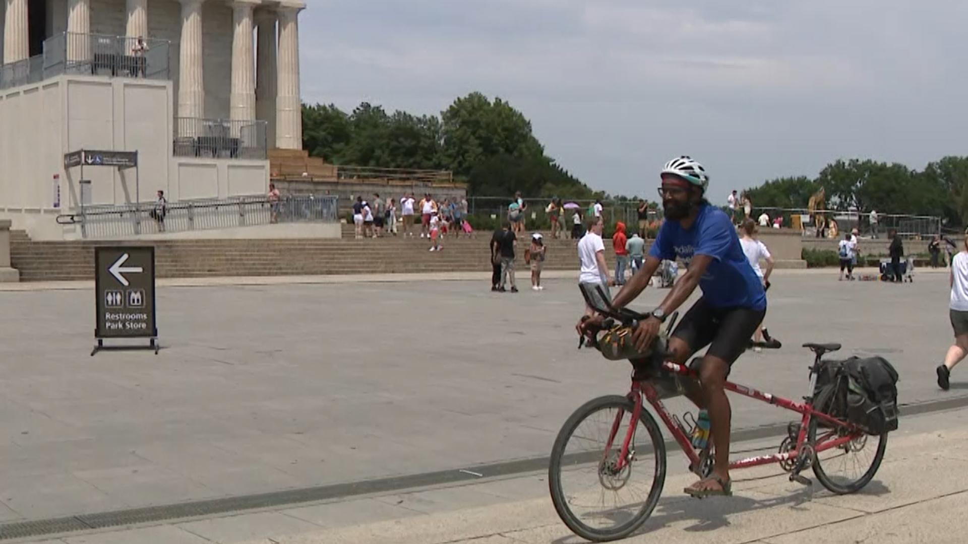 Naresh Kumar made a 3,400-mile journey to raise awareness on human trafficking.