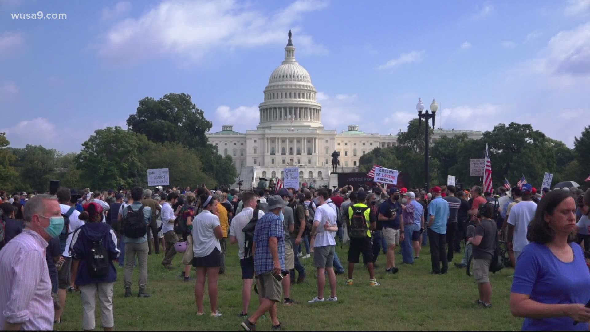The “Justice for J6” rally was organized by Matt Braynard, a former staffer for the Trump campaign who and founded the right-wing political group Look Ahead America.