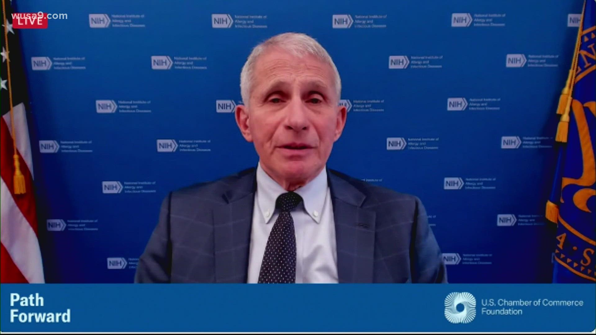 CDC data shows the omicron variant is more contagious than the delta variant, but its symptoms may be more mild. Dr. Fauci expects it to soon be the dominant strain.