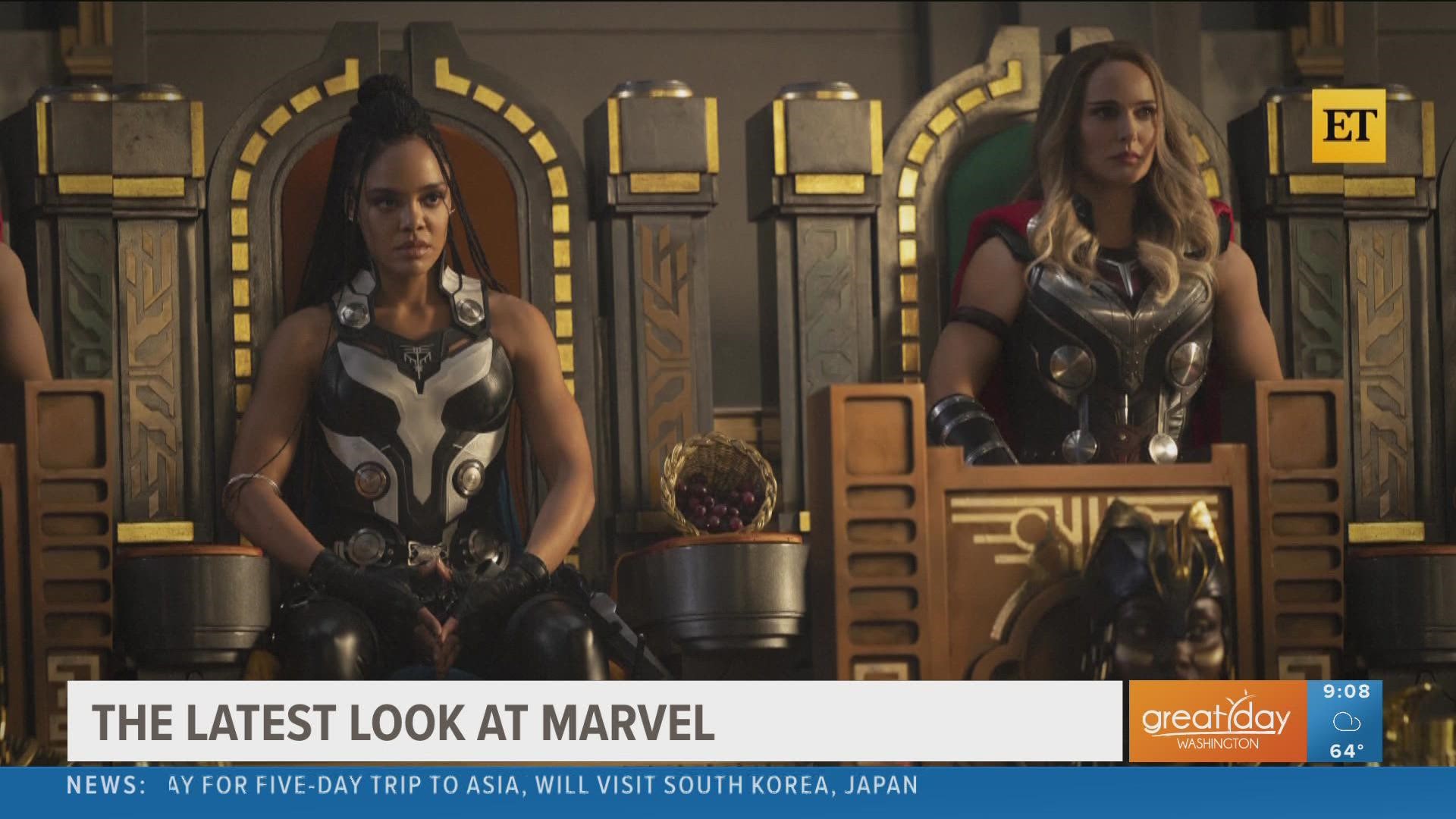 ET's Nischelle Turner gives Kristen and Ellen an update on Loki, Thor and a new hero in the Marvel Universe. Watch ET on WUSA9 weeknights at 7:30pm.