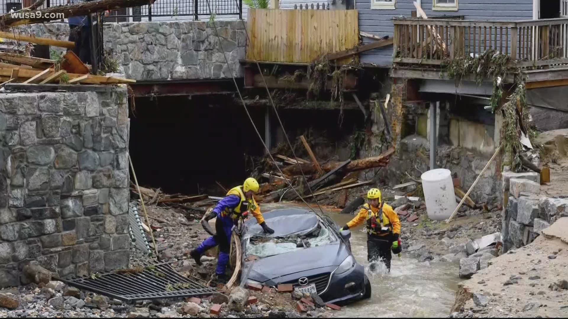 Local leaders urge hurricane-battered communities to look to Ellicott City, Maryland, for examples of long-term recovery.