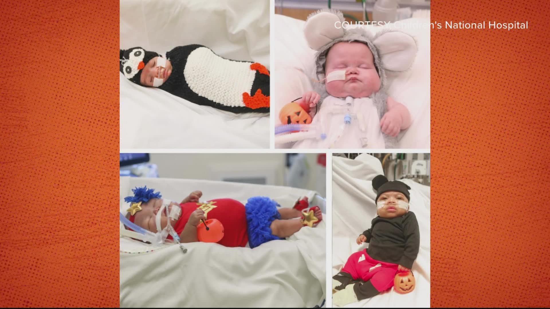 A scare is born tonight! Children's National Hospital dressed up its littlest patients for their very first Halloween in the Neonatal Intensive Care Unit.