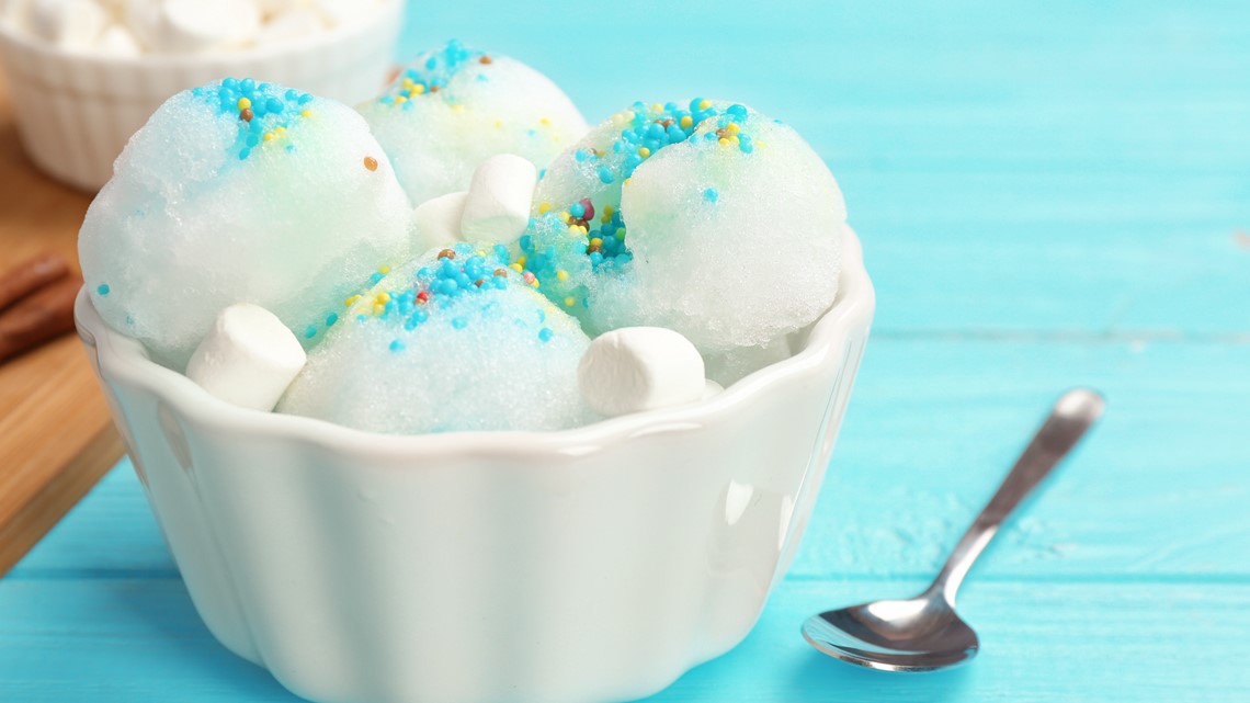 How to make ice cream with snow and if its safe to eat