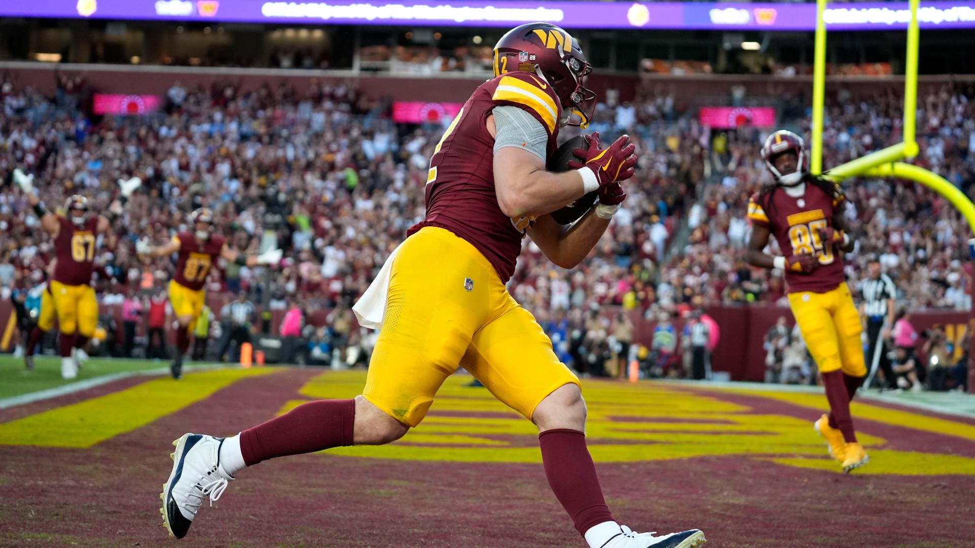 Tight end Ben Sinnott's first NFL catch, and touchdown came on a play named after a superstar performer.