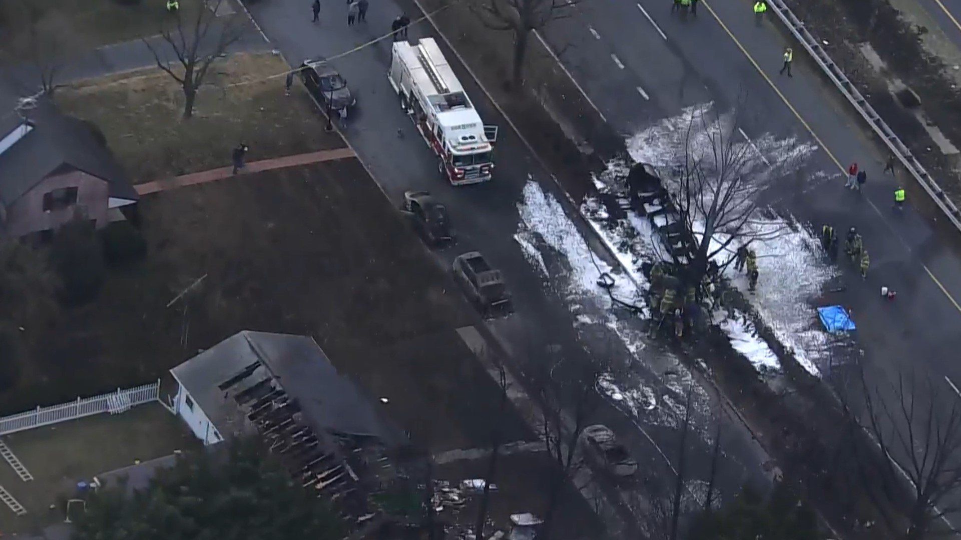 Tanker overturns, explodes on Route 15 in Frederick; driver dead