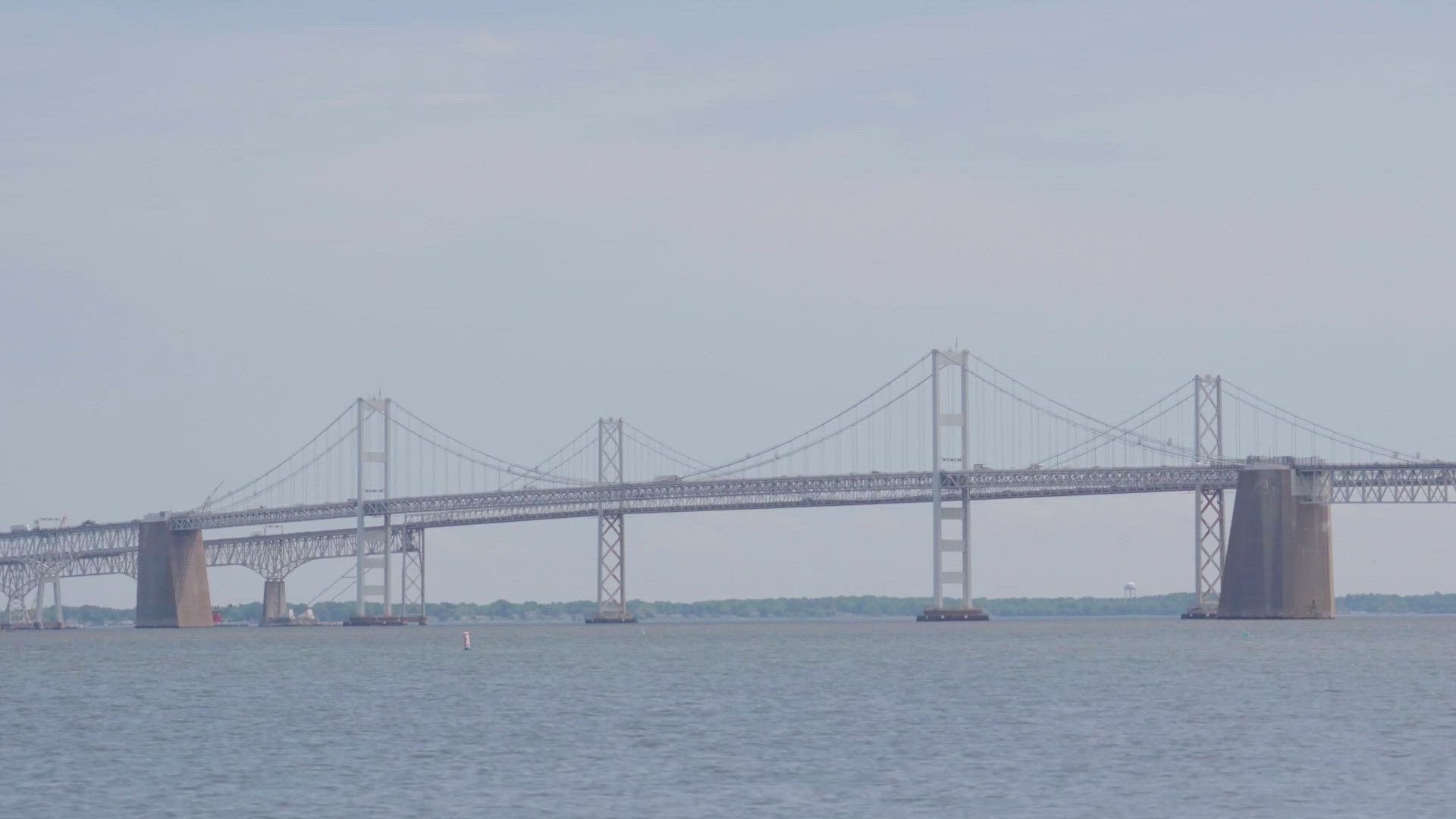 The summer season sends millions across the Chesapeake Bay Bridge. The bridge spans one of the East Coast's busiest shipping channels.