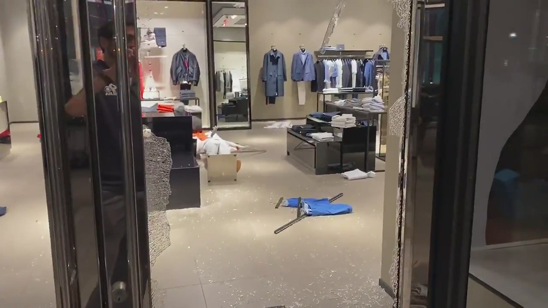 Dozens of retail stores in Georgetown and in CityCenter downtown experienced property damage and theft.