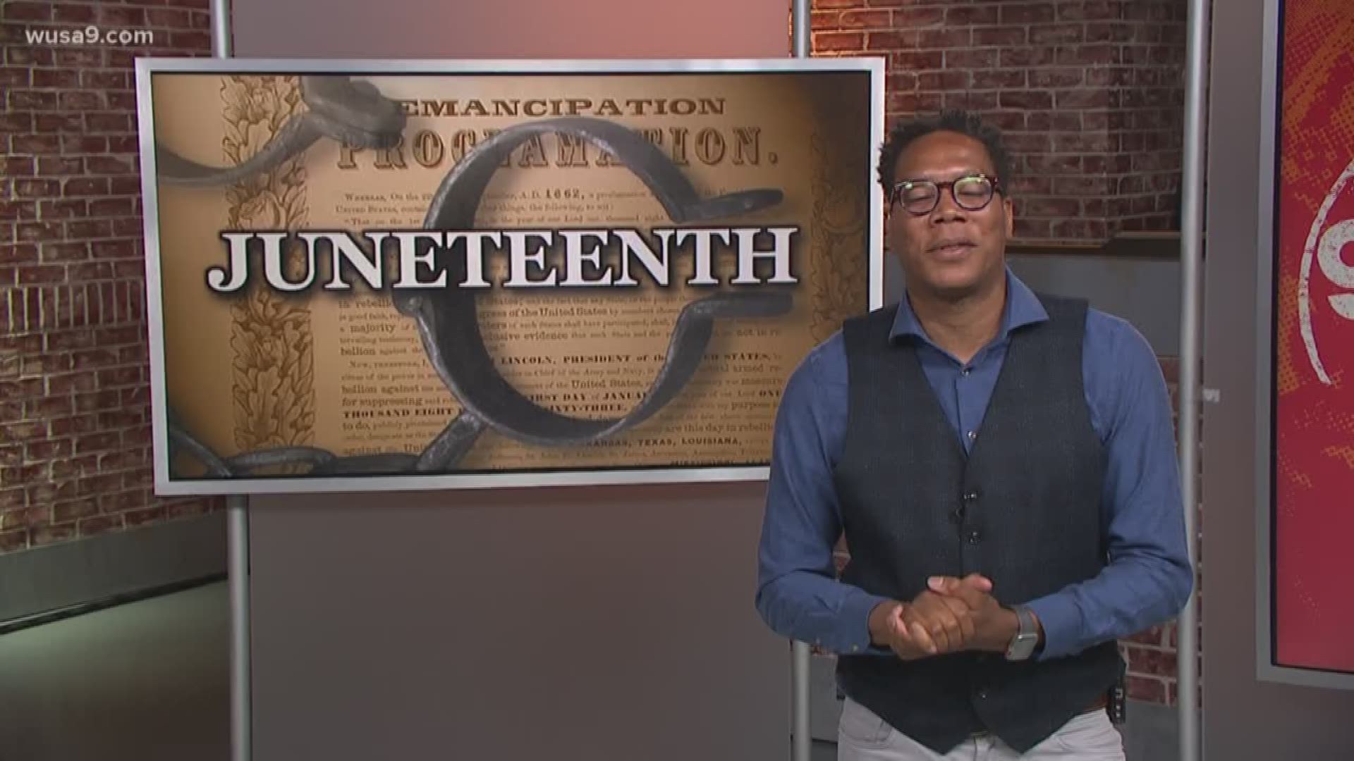 Every year on June 19th, people come together to celebrate Juneteenth, the official holiday commemorating the end of slavery in the United States. The term Juneteenth is a combination of "June" and "nineteenth." 
Juneteenth is recognized as a holiday in 45 states as well as the District of Columbia.