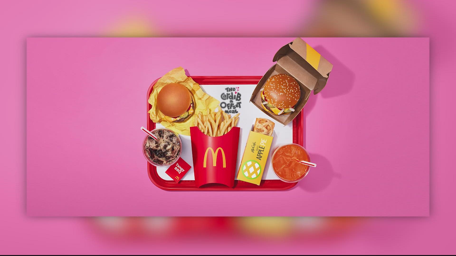 The fast-food chain announced its partnership with the couple on the "Cardi B and Offset" meal. The collaboration marks McDonald's first celebrity duo meal.