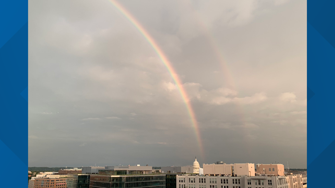 rep John Lewis burial, good trouble rainbow in Washington DC