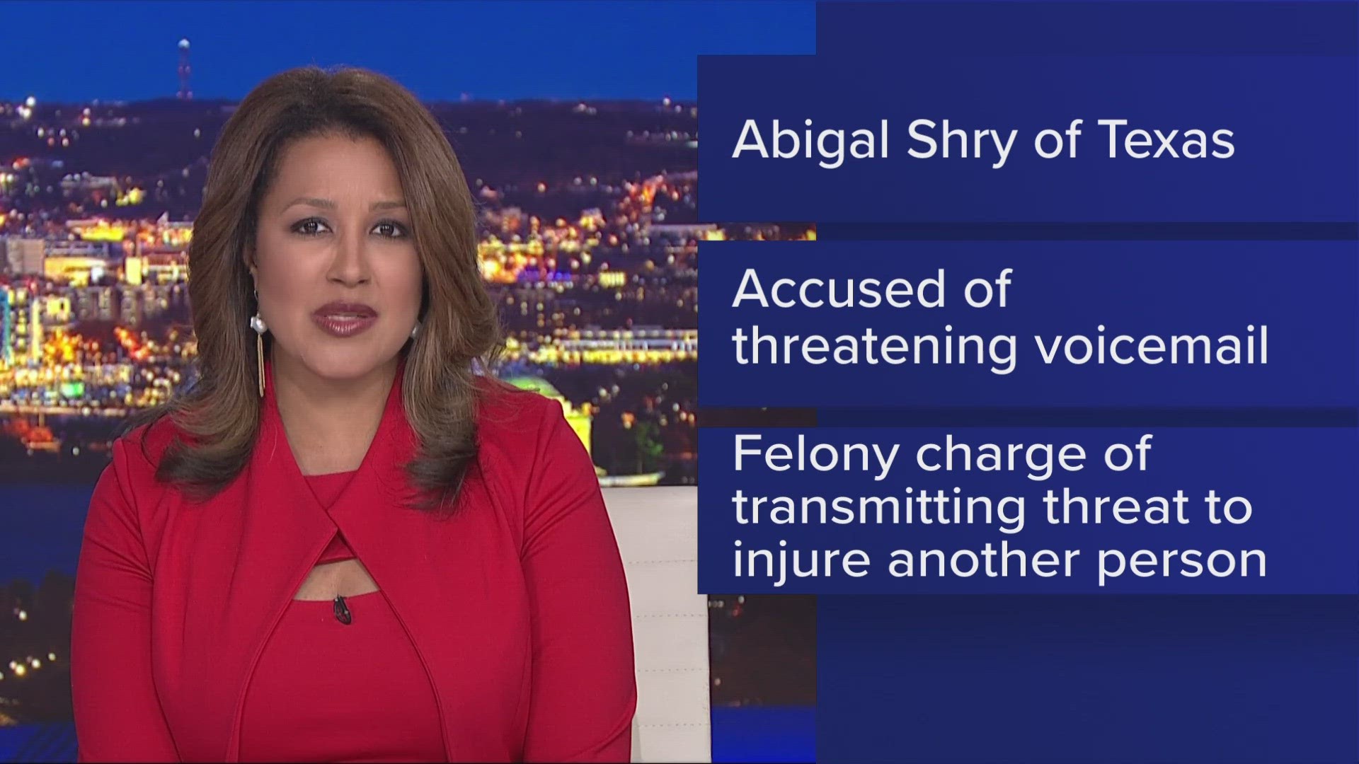 Abigail Jo Shry, of Alvin, Texas, is accused of threatening to harm U.S. District Judge Tanya S. Chutkan and Rep. Sheila Jackson Lee (D-TX).