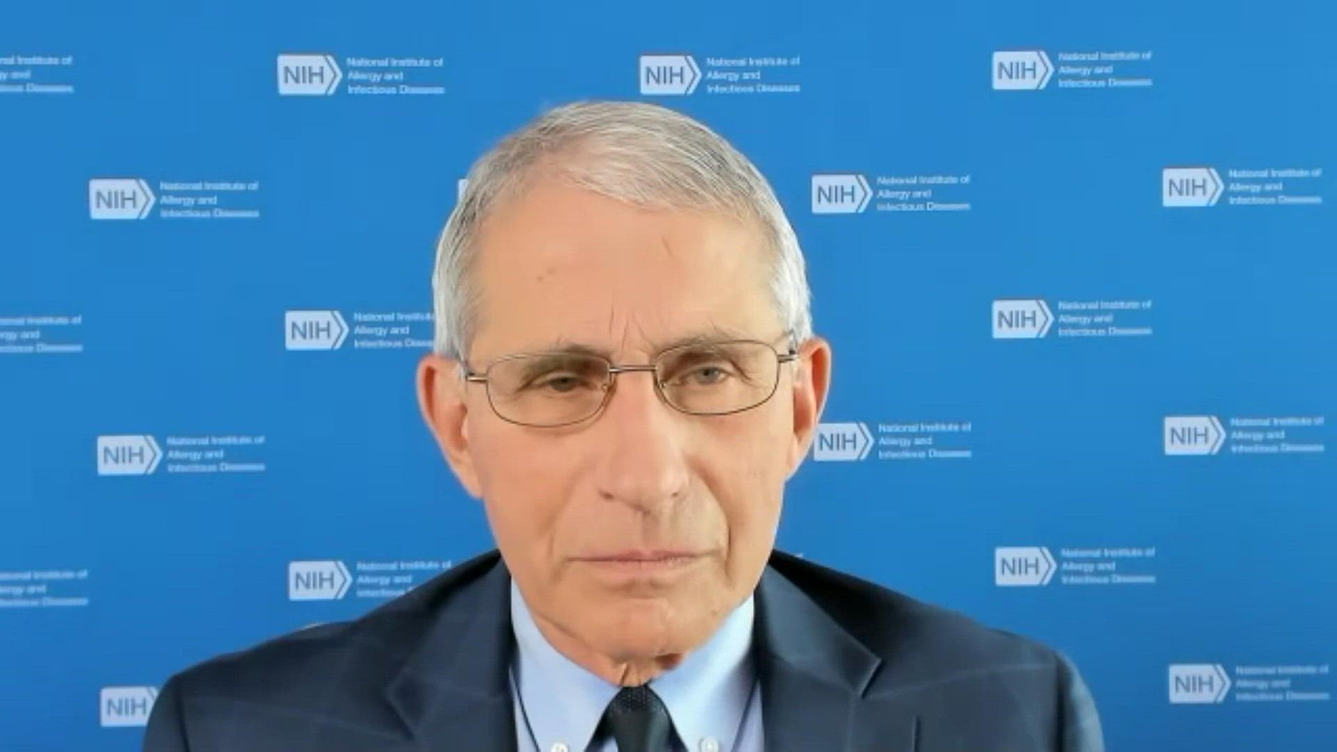 Dr. Anthony Fauci, the head of the National Institute of Allergy and Infectious Diseases, said he remains  "concerned" that Americans might not get vaccinated.