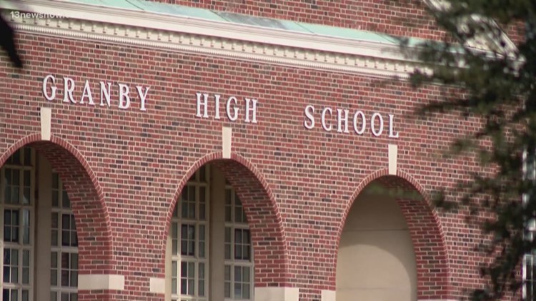 Student charged with gun at Granby High School in Norfolk