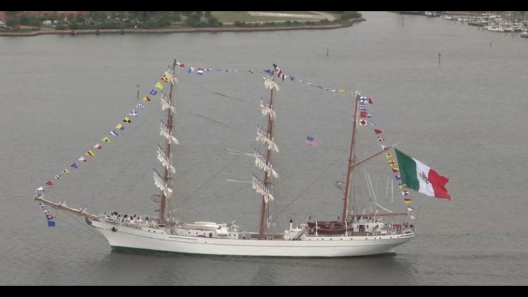 Mexican Navy ship that hit Brooklyn Bridge previously stopped in Norfolk