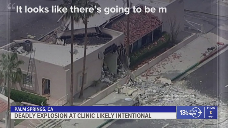 FBI investigating the explosion at a California fertility clinic as an 'intentional act of terrorism'