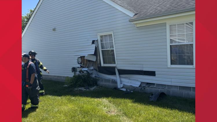 Suffolk house hit by vehicle, minor damage reported