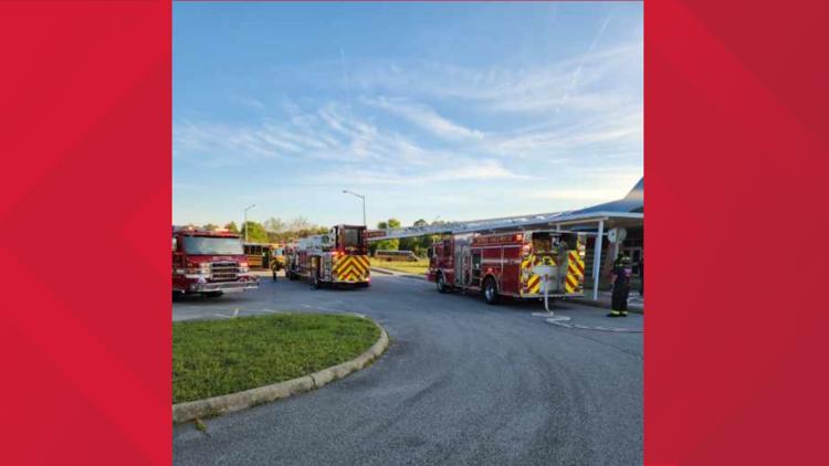 Fire sparks in custodial closet at Suffolk's Creekside Elementary