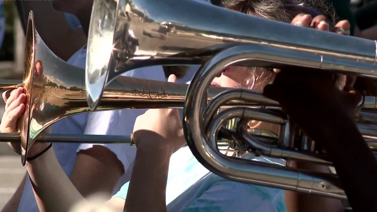 Kecoughtan High's marching band readies for a new school year