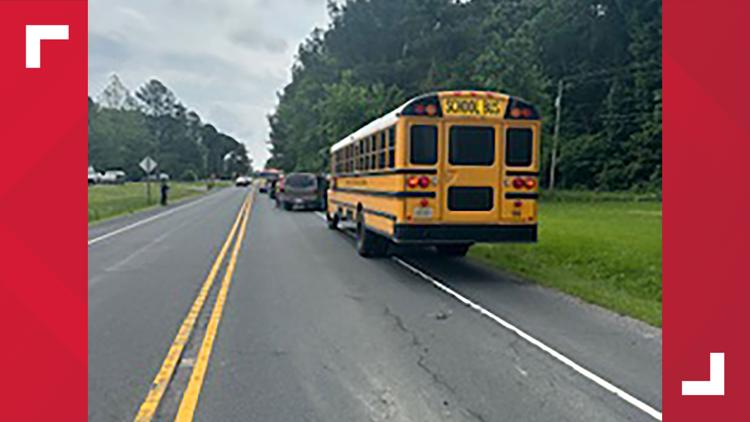 No students hurt after school bus crashes in Accomack County