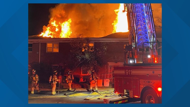 Heavy damage, no injuries reported at Virginia Beach apartment fire