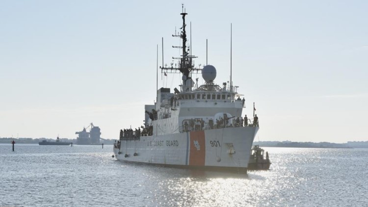 Two Coast Guard cutters return to Hampton Roads after long deployments