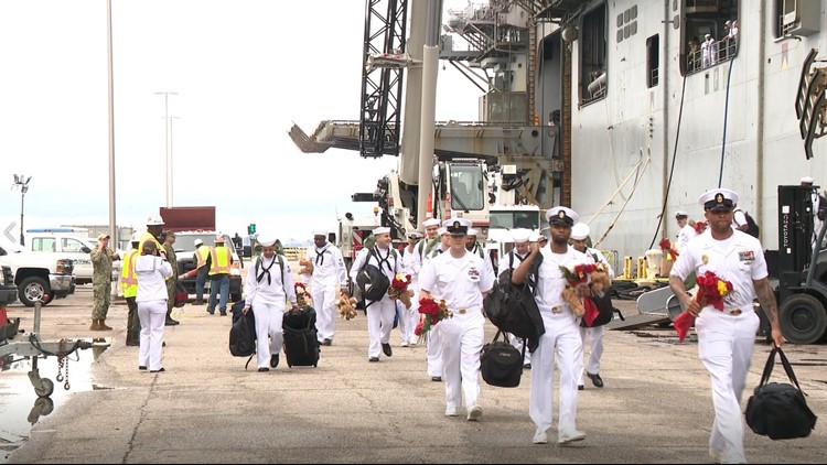 More than 4,000 sailors return to Norfolk after a 7-month deployment