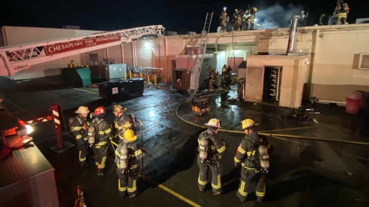 Multiple Chesapeake businesses damaged in overnight fire