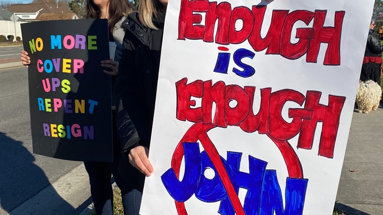 Protesters call for Rock Church pastor John Blanchard to resign