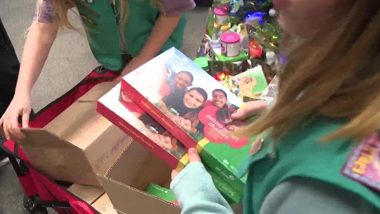 Care to Share: Girl Scouts deliver donations to military service members