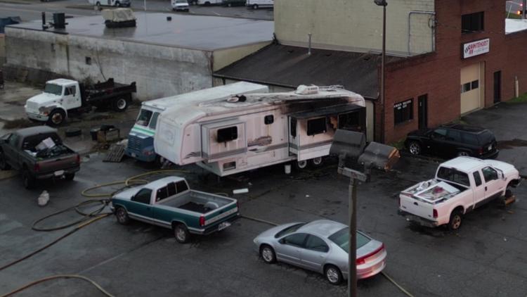 1 person dead after camper fire in Virginia Beach