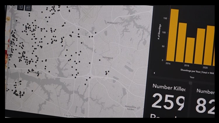 New online dashboard maps gun violence across Hampton Roads
