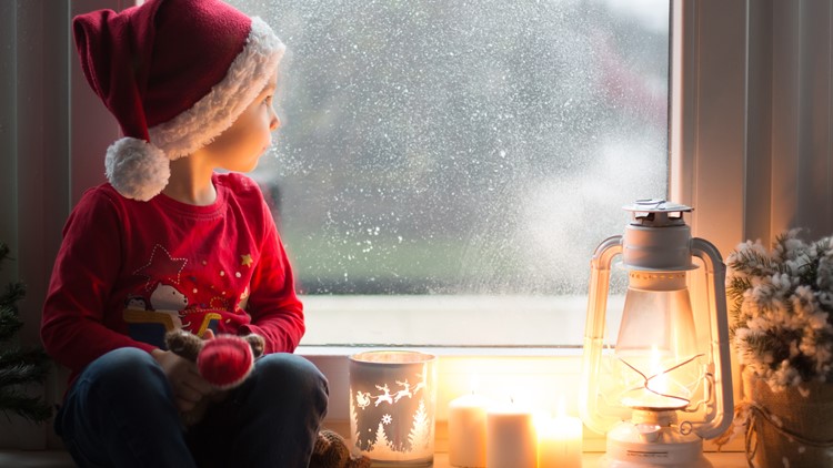 Look up in the sky! You might just see Santa on a Navy helicopter.