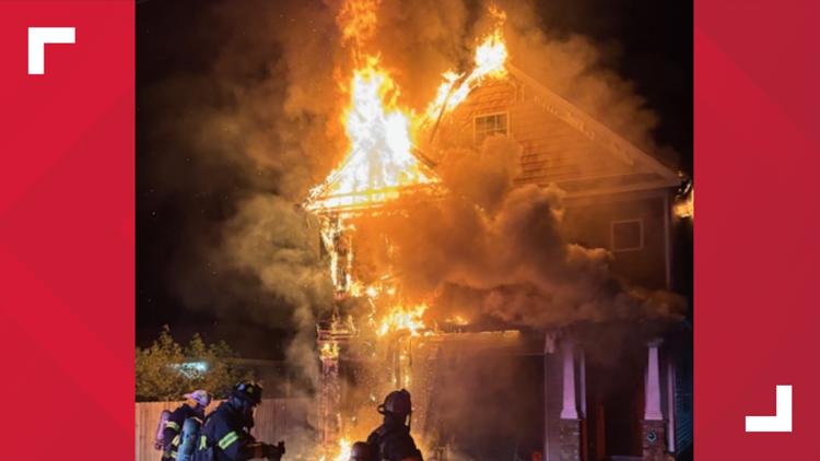 Fire displaces family in Suffolk; no injuries reported