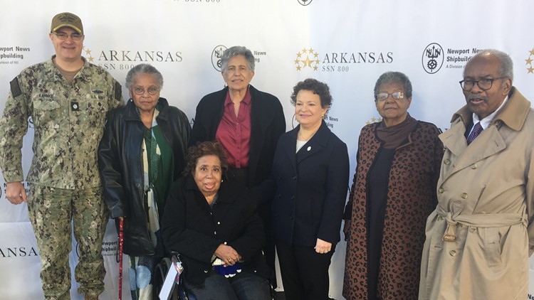 Keel-laying ceremony held for Navy submarine Arkansas at Newport News Shipbuilding