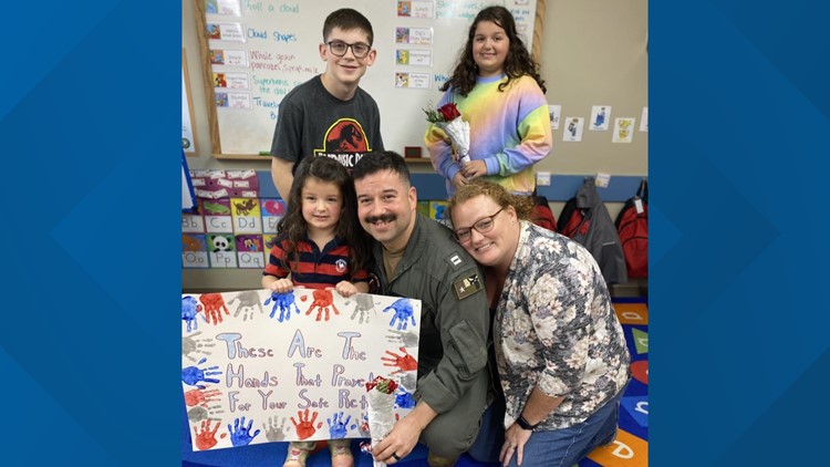 Navy sailors welcomed home by family at Chesapeake daycare