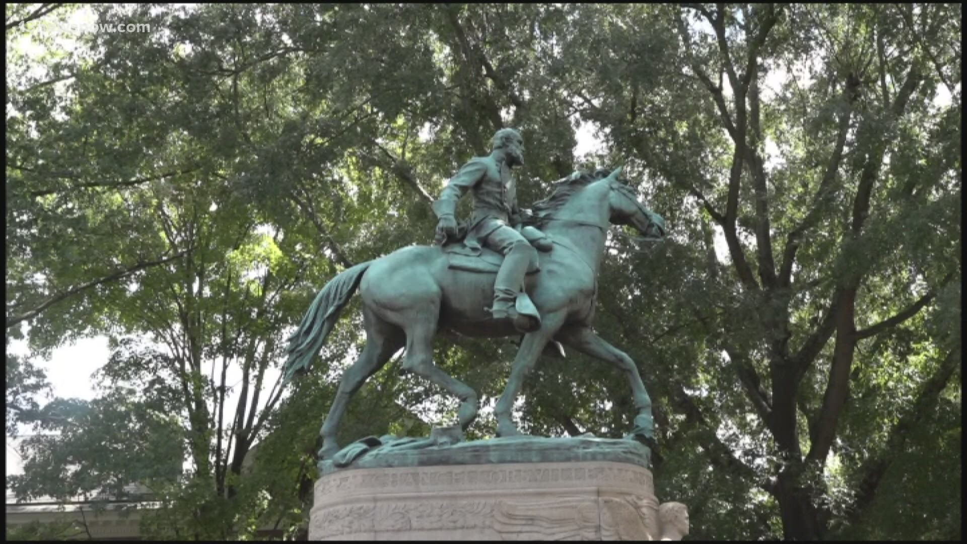 The Robert E. Lee Statue and Stonewall Jackson statue will be removed, but not immediately.