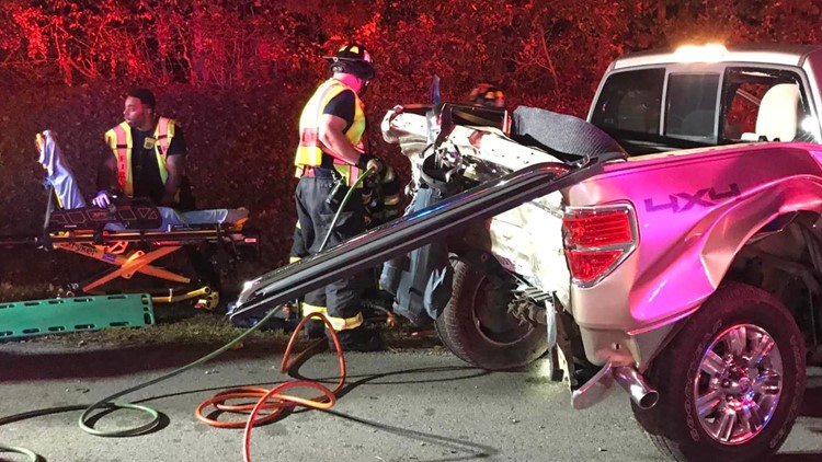 Adult, two children hurt in Suffolk crash