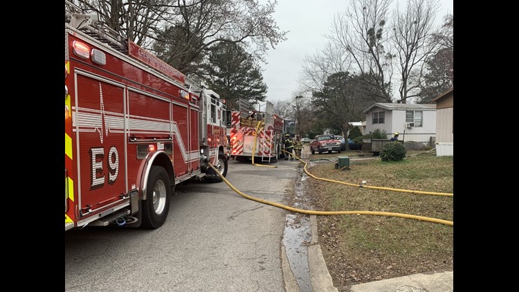 Resident burned in Chesapeake mobile home fire