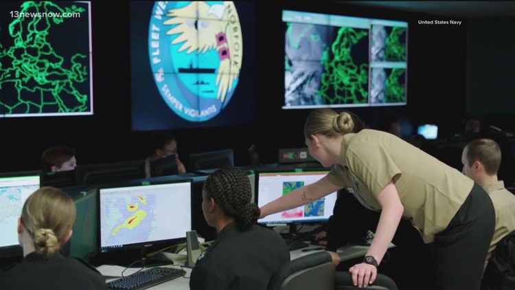Fleet Weather Center-Norfolk helps the Navy carry out their mission even during severe weather