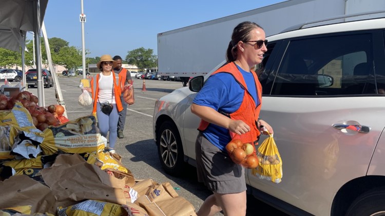 Free Food Bank Event at Military Circle Mall for Military Families