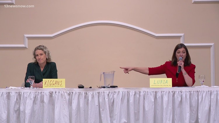Luria, Kiggans face off in second heated debate
