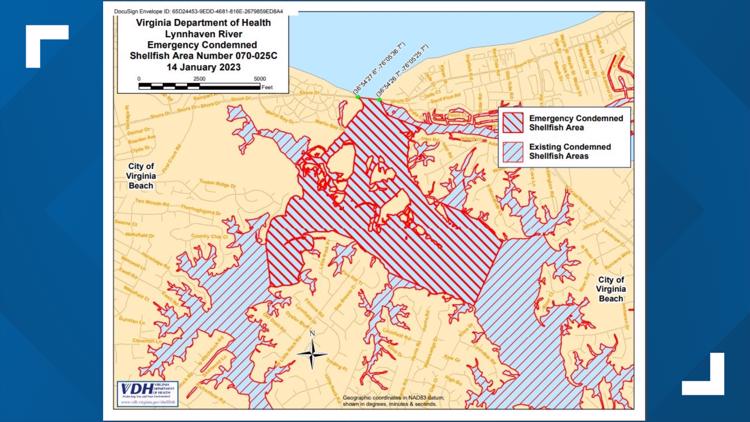 Shore Drive sewage spill causes ban on shellfish harvesting in most of the Lynnhaven River