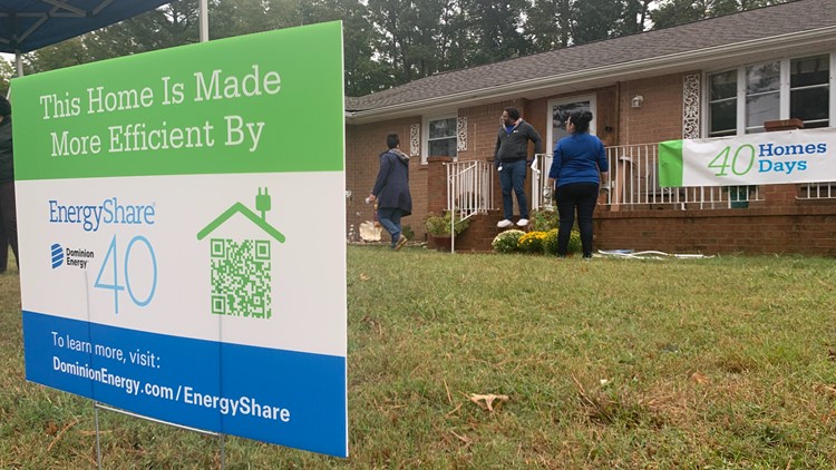 Dominion Energy looks to weatherize 40 homes to celebrate 40 years of its EnergyShare program