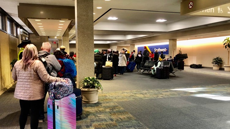 Nationwide flight cancellations and delays impact Norfolk International Airport