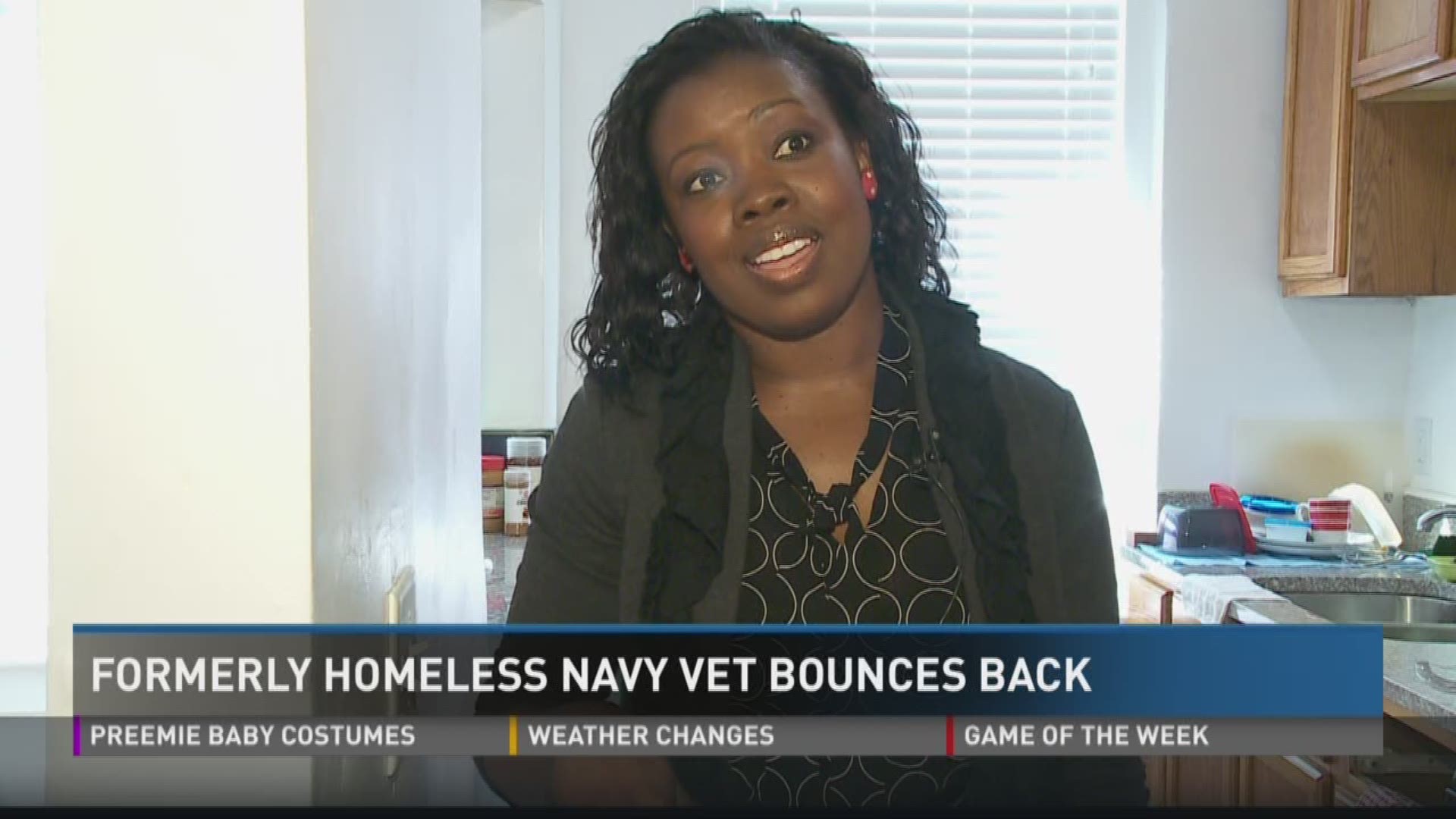 Formerly Homeless Navy Vet Turning Her Life Around 