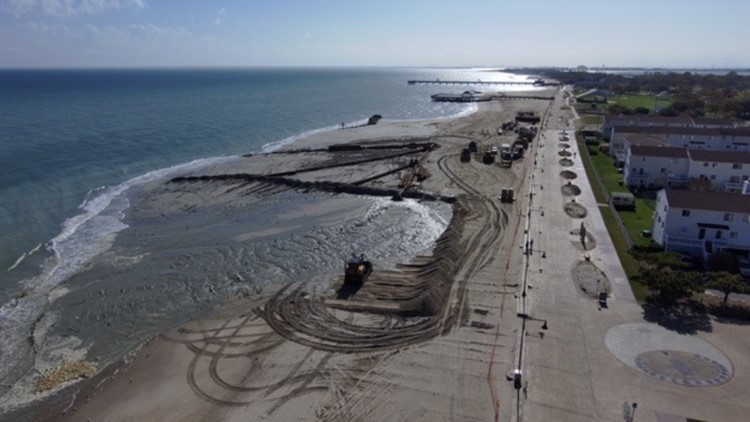 Have you noticed machines pumping sand onto Buckroe Beach in Hampton? That hasn't happened since 2005.