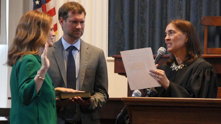 Allison Riggs sworn in after winning contested NC Supreme Court seat