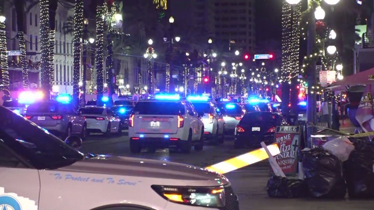 Several killed after car plows into crowd on Bourbon Street in New Orleans