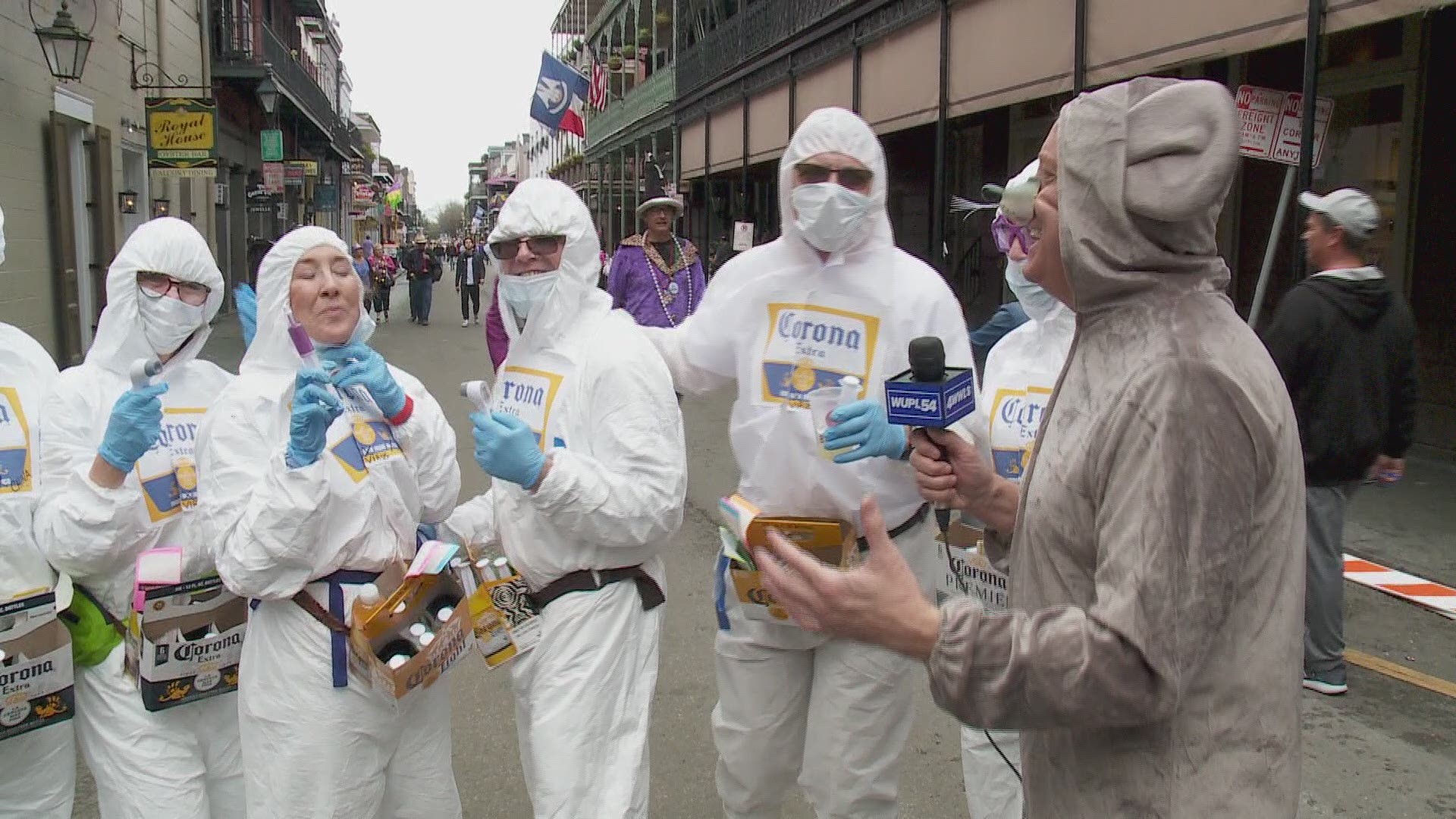 Coronavirus Krewe Da Flu And Hard Rock Hotel Inspector Costumes Weareiowa Com