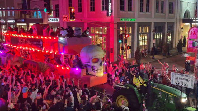 Artist James Michalopoulos crowned king of Krewe of BOO! Halloween parade